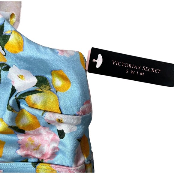 Victoria's Secret 2-Piece One Shoulder Ruffle Bikini  Women's XS  NWT  Floral - Picture 9 of 13